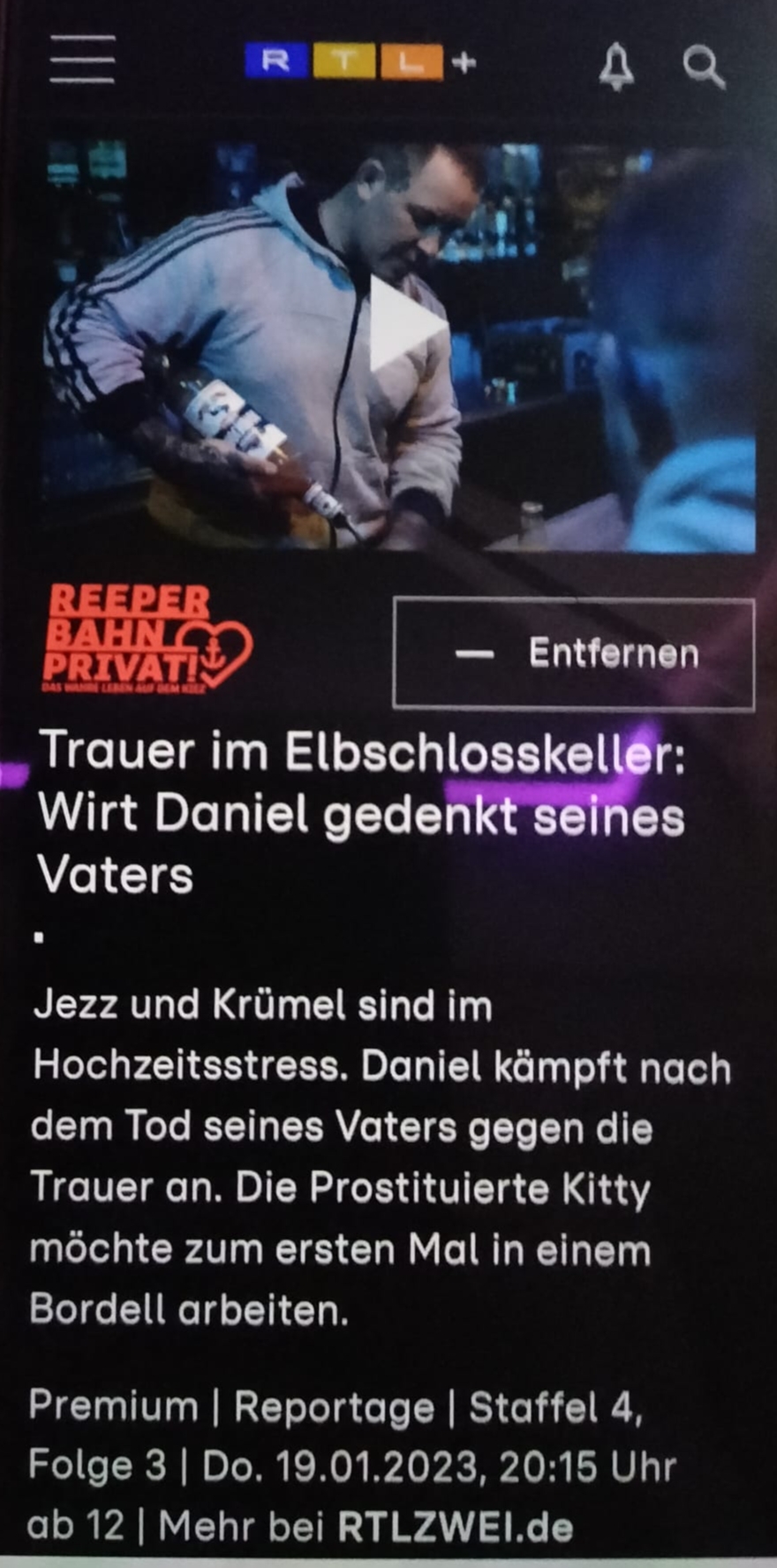 RTL2 Reeperbahn Privat mit Kitty-Wilder - Kitty-Wilder